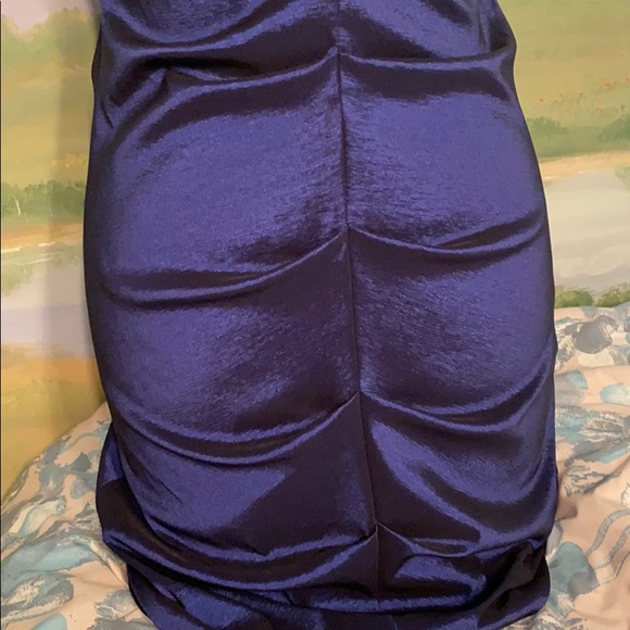 COPY - Xscape by Joanna Chen blue metallic dress - Picture 5 of 12
